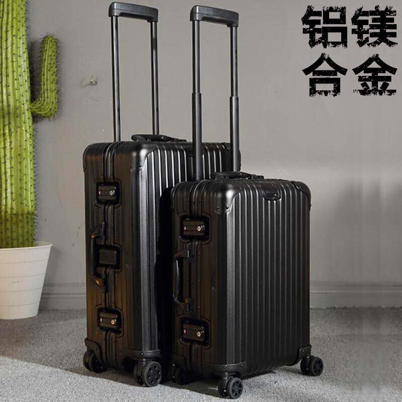 2018新品小米粒拉桿箱金屬小米粒拉桿箱登機(jī)箱托運(yùn)行李箱小米粒拉桿箱20寸登機(jī)旅行箱全金屬鎂鋁合金托 銀色 21